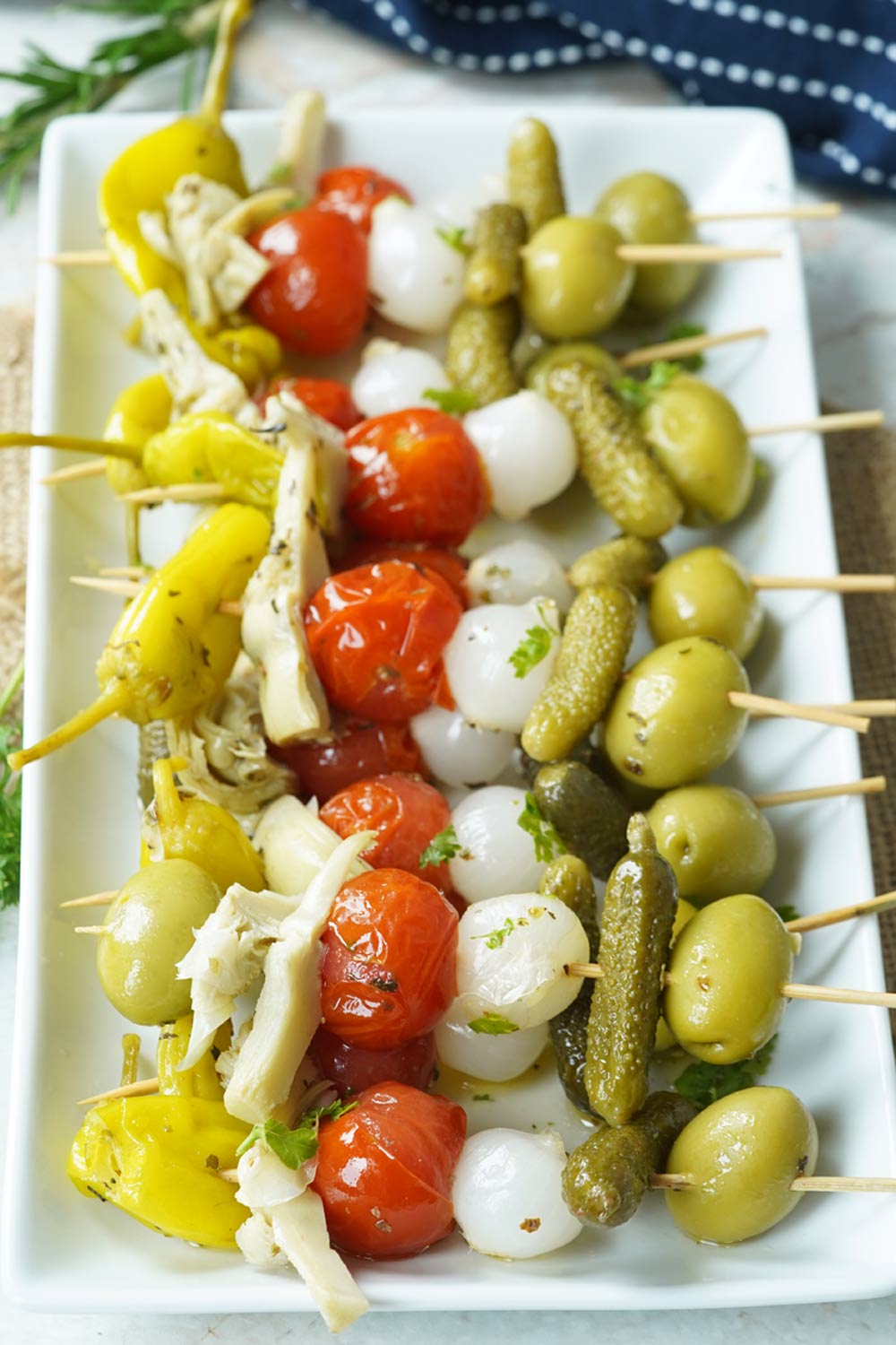 Antipasto skewers
