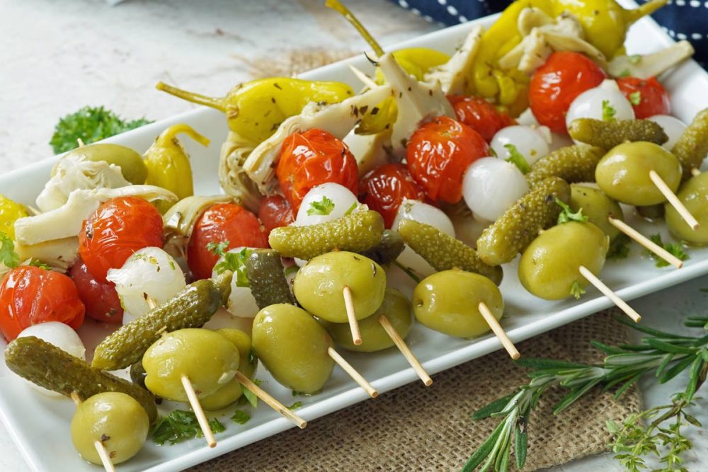 Antipasto skewers