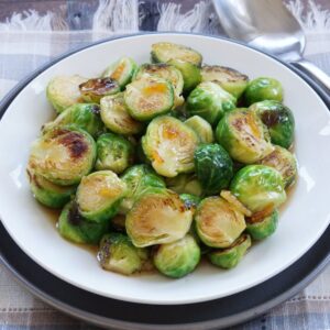 Orange sauce brussels sprouts