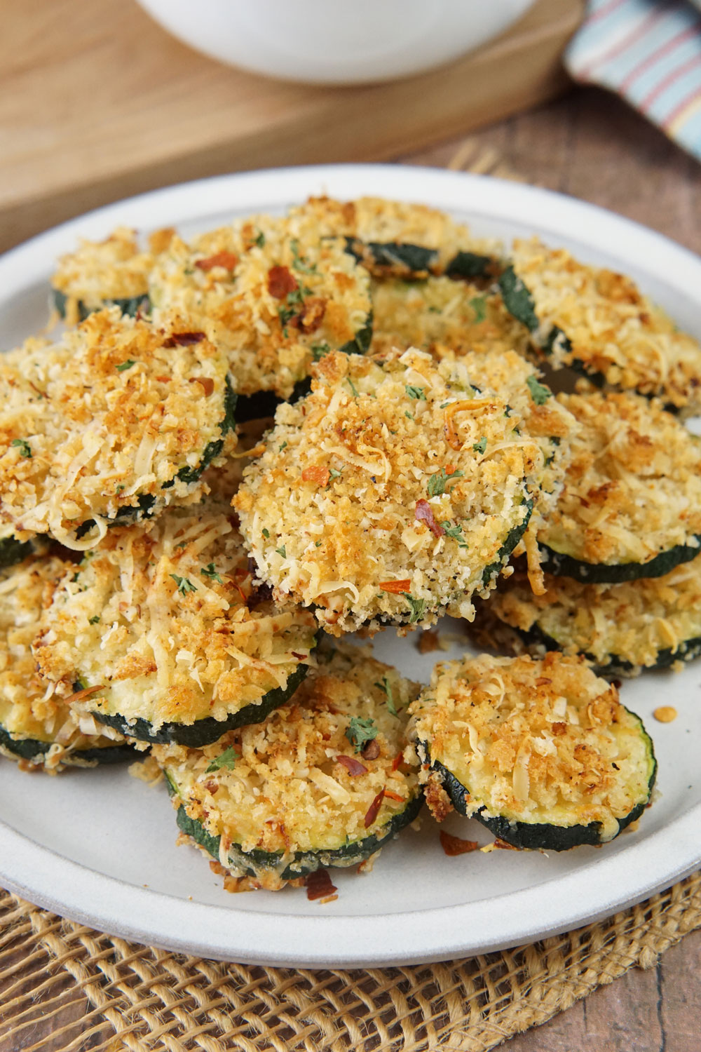 oven baked zucchini chips