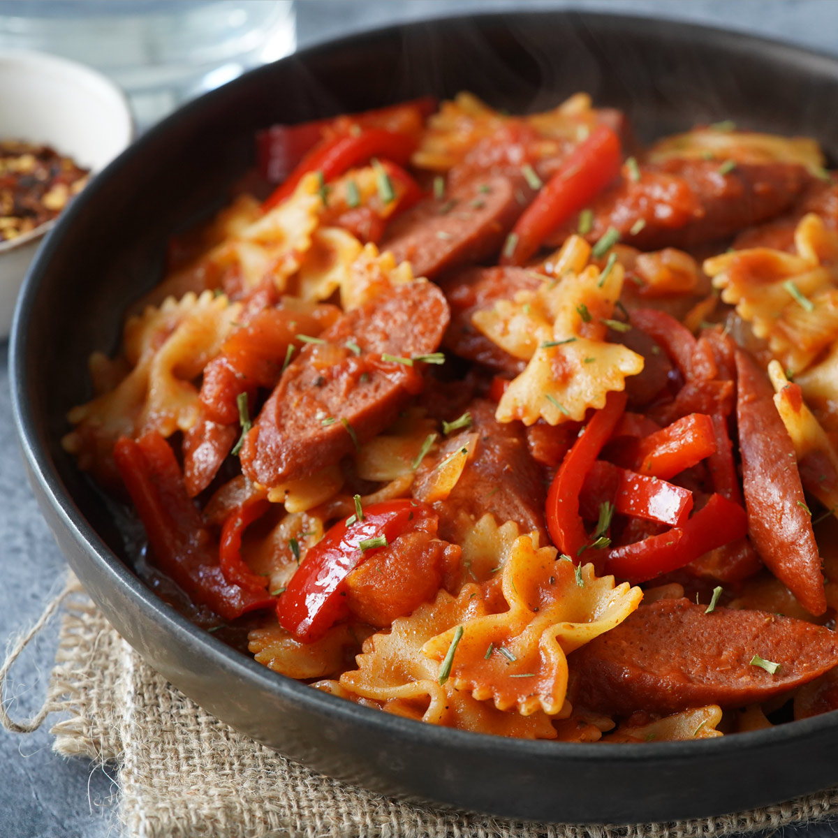 Pasta With Sausage & Peppers - A Food Lover's Kitchen