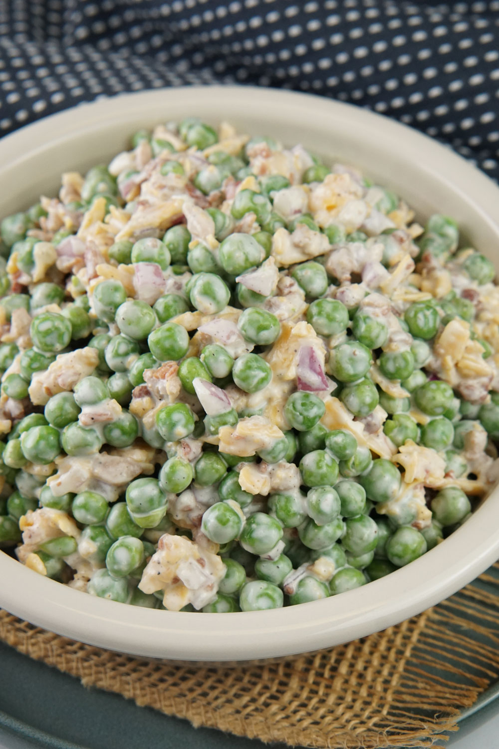 Green pea salad
