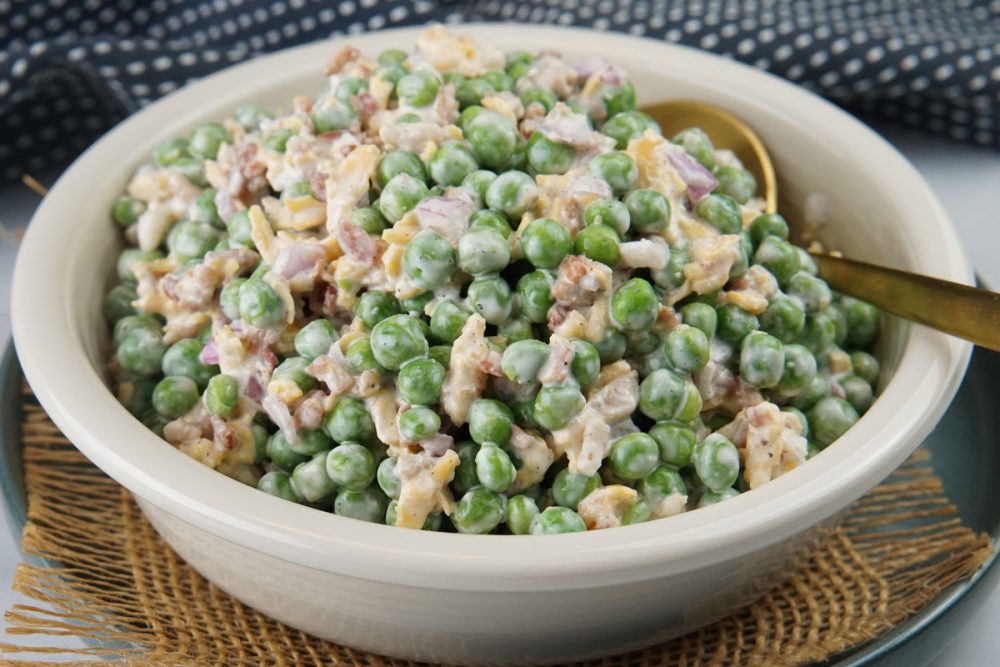 Green pea salad