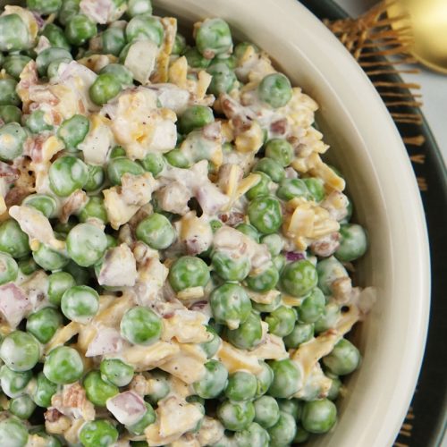 Green pea salad