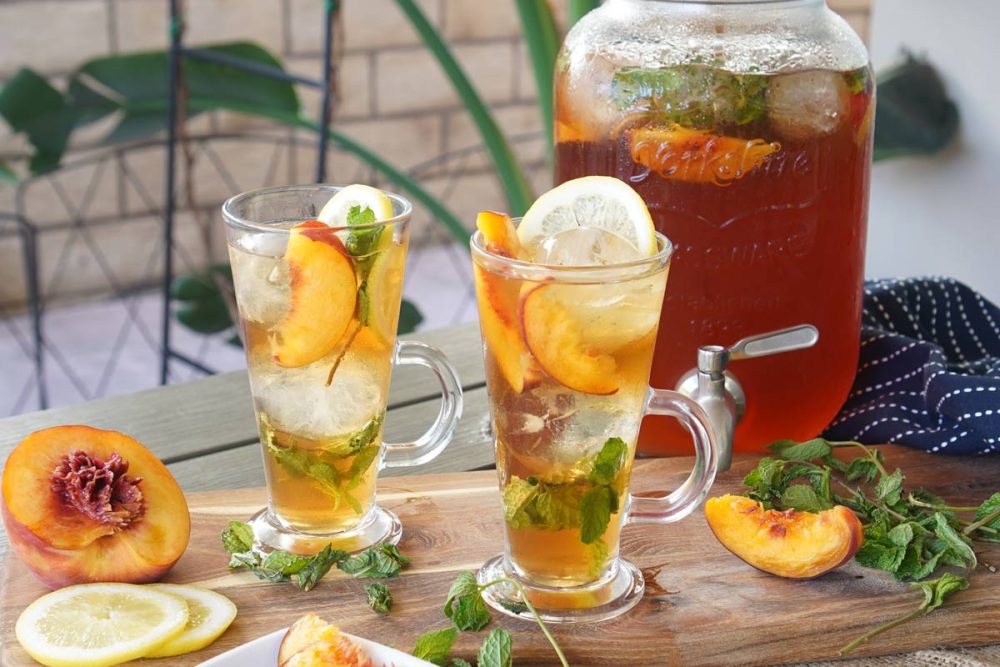 Peach iced tea