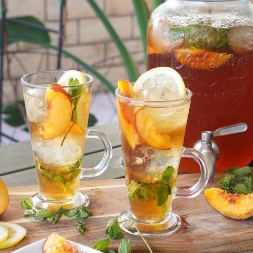 Peach iced tea