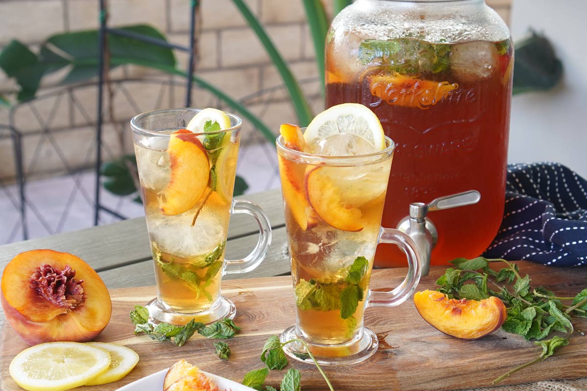 Peach iced tea
