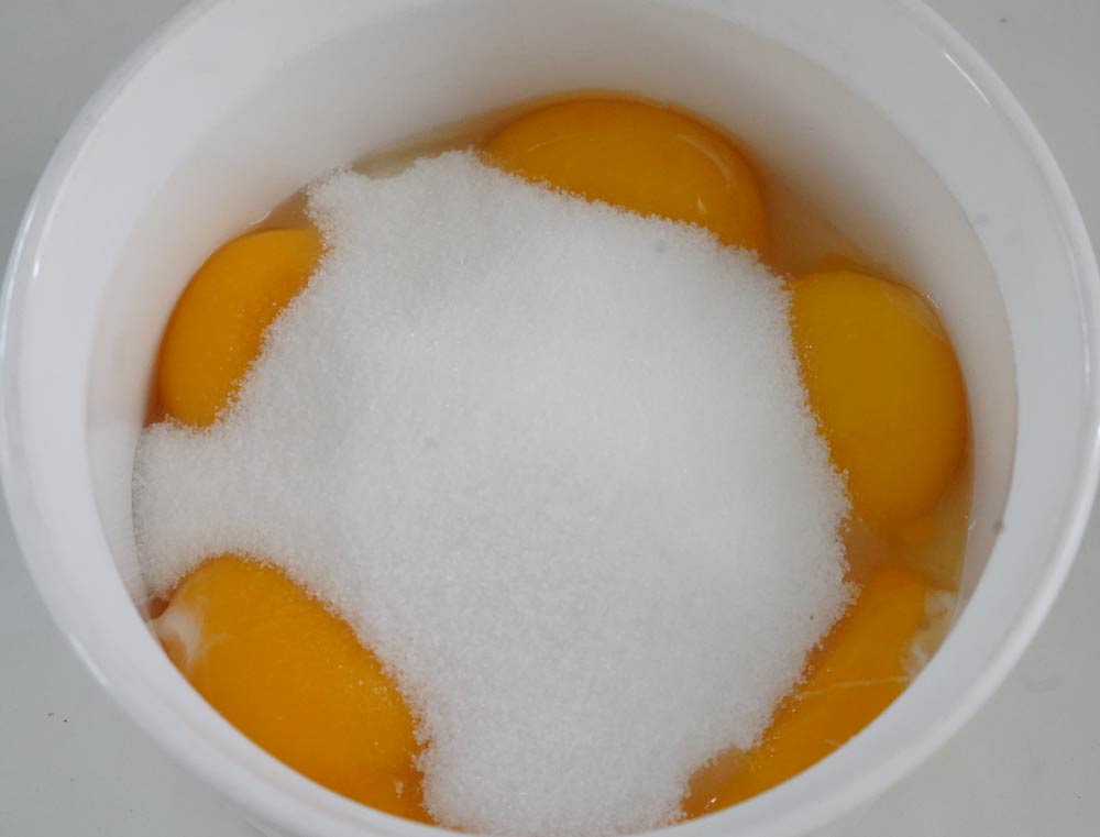 eggs and sugar