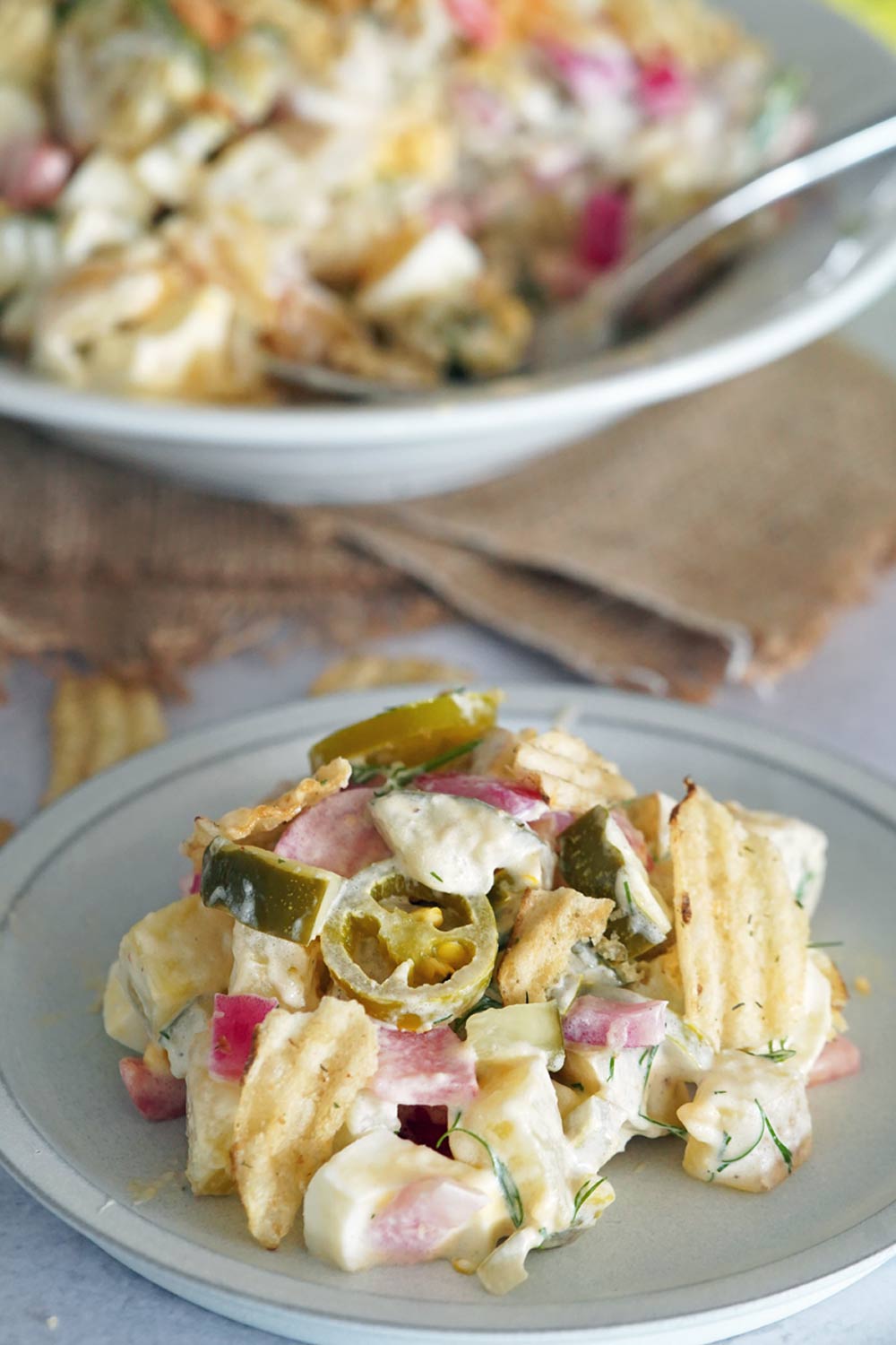 Dill pickled potato salad