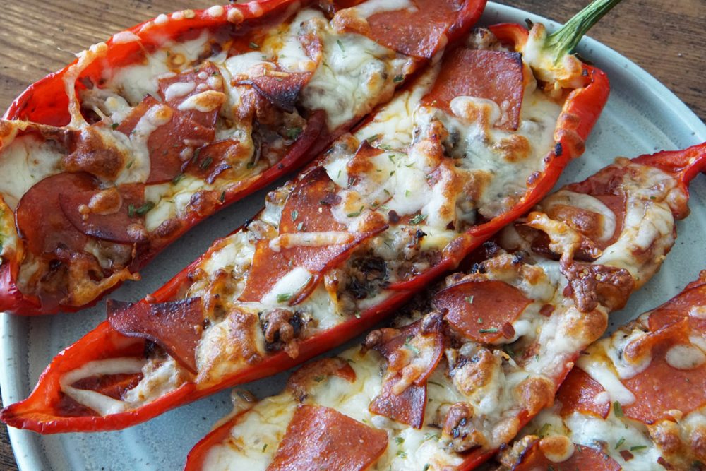Pizza stuffed peppers
