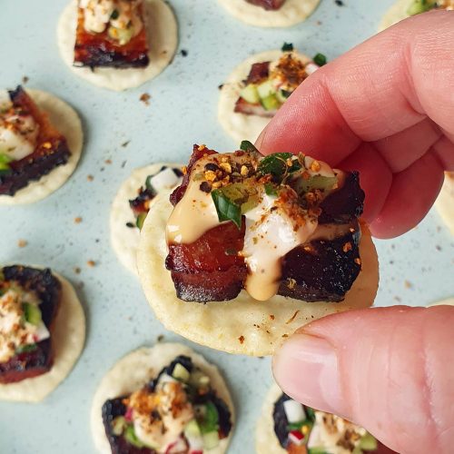 pork belly crackers