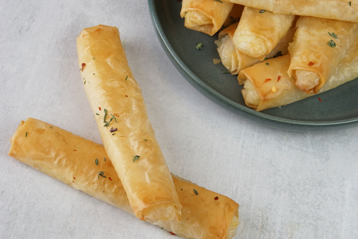 Potato & Cheese Phyllo Rolls