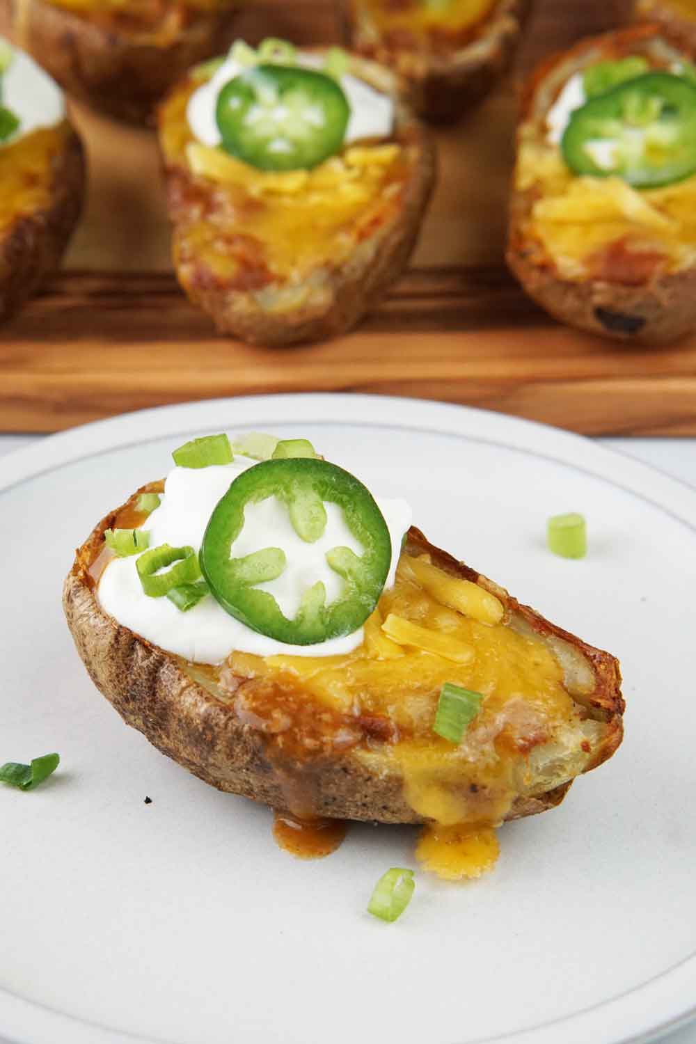 potato skin chili boats