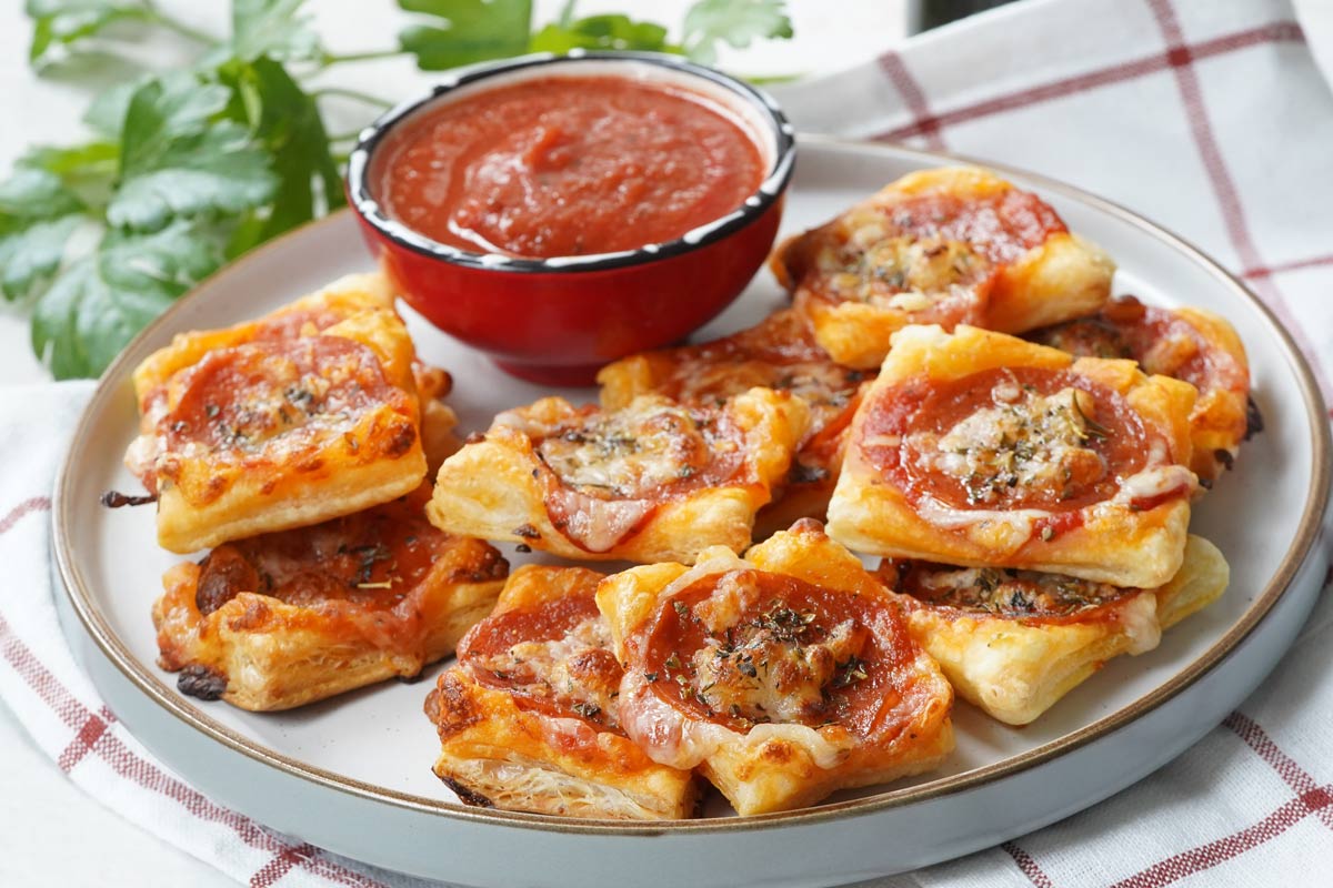 puff pastry pizza squares