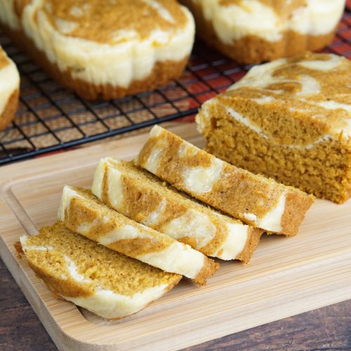 mini pumpkin cream cheese loaves