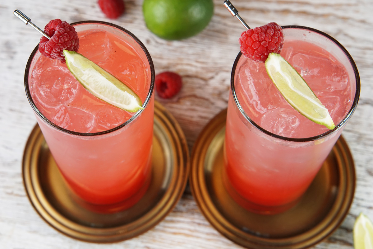 raspberry lime fizz
