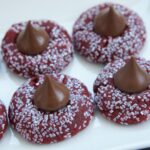Red velvet chocolate kiss cookies