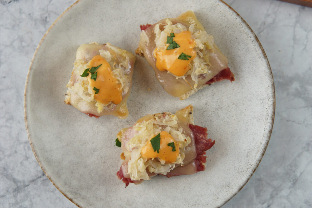 Reuben bites