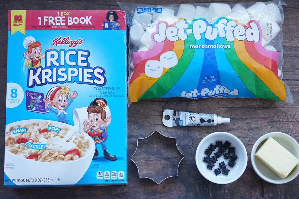 Ingredients for rice krispies treats