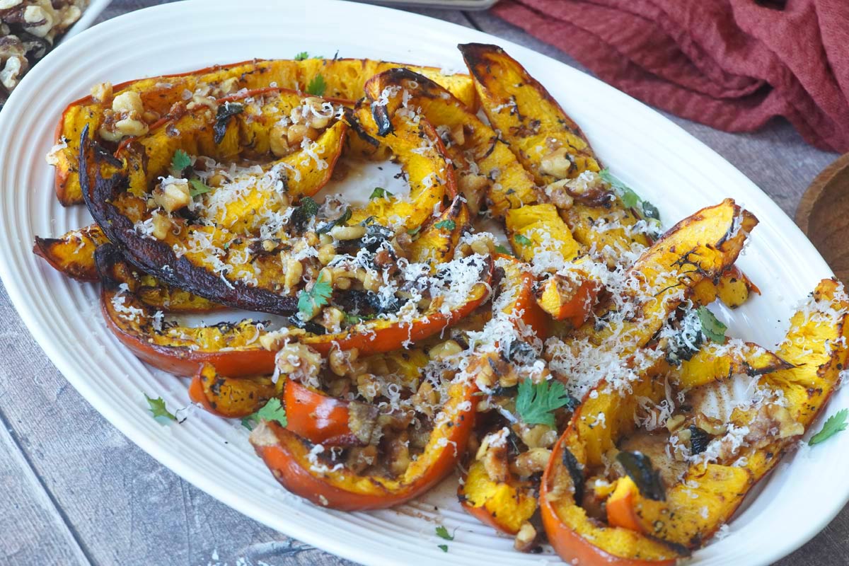 Sage brown butter pumpkin wedges