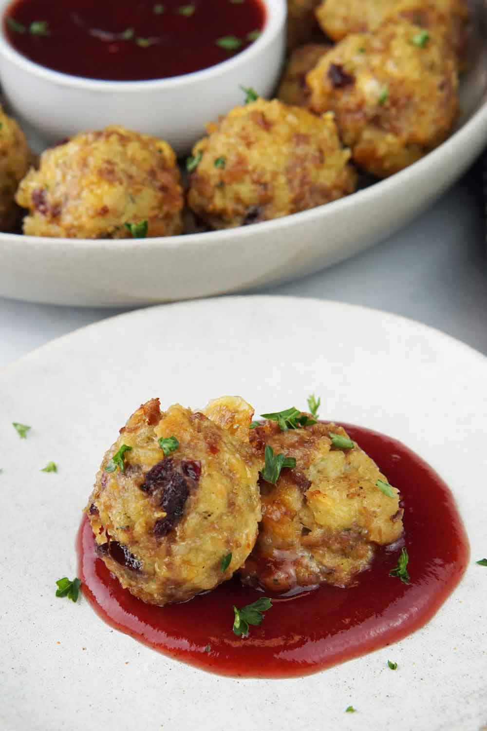 sausage and stuffing meatballs