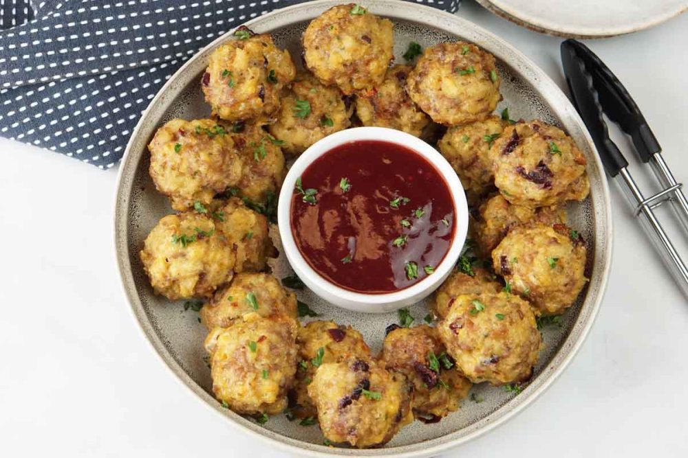 sausage and stuffing meatballs
