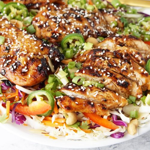 Sesame chicken cabbage salad