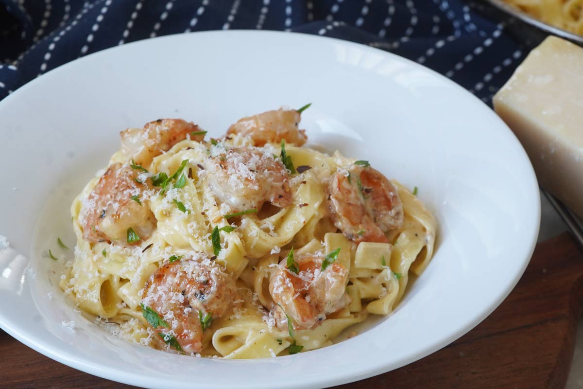 shrimp fettuccine alfredo