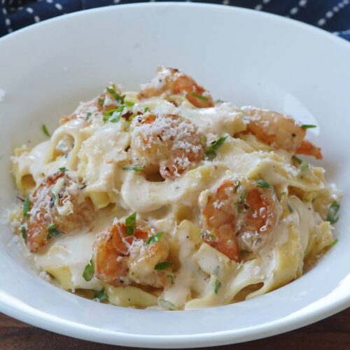 shrimp fettuccine alfredo