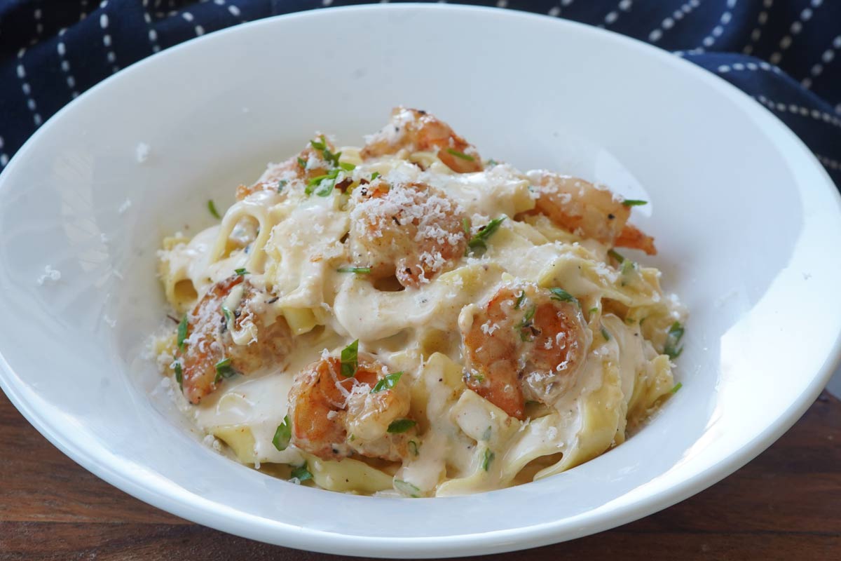 shrimp fettuccine alfredo