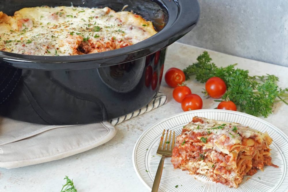 slow cooker lasagna