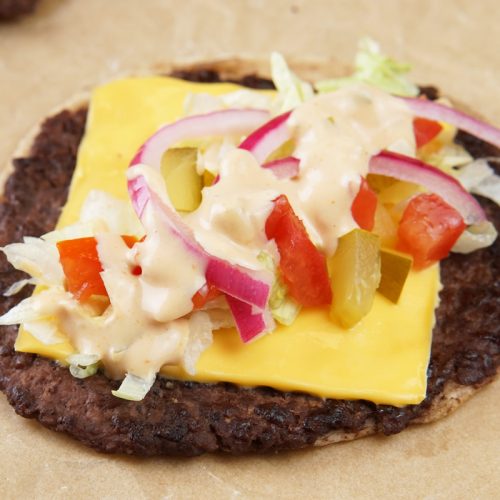 smash burger tacos