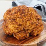 A smoked head of cauliflower
