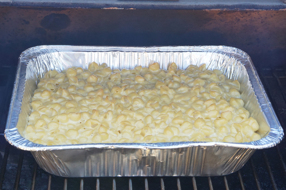 Mac and cheese in the smoker