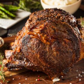 Smoked prime rib