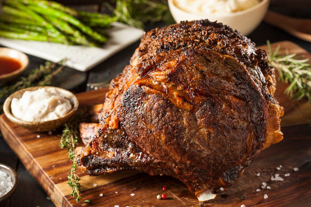 Smoked prime rib