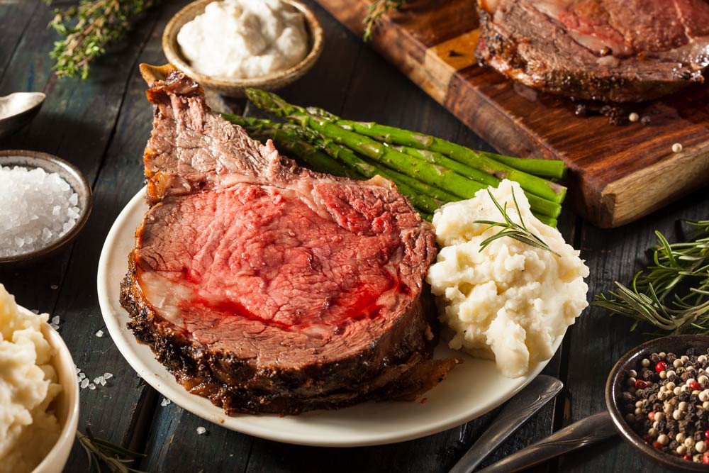 Smoked prime rib