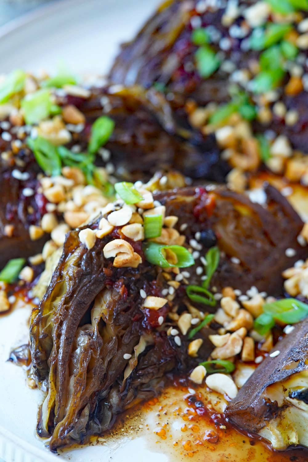 spicy asian cabbage wedges