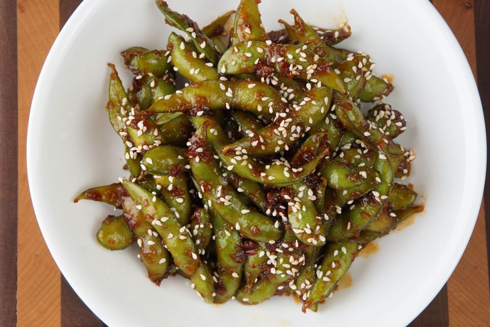 spicy edamame