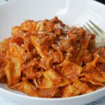 Spicy sausage pappardelle