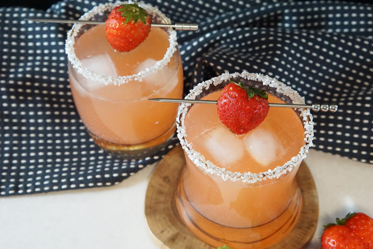 strawberry basil mocktail