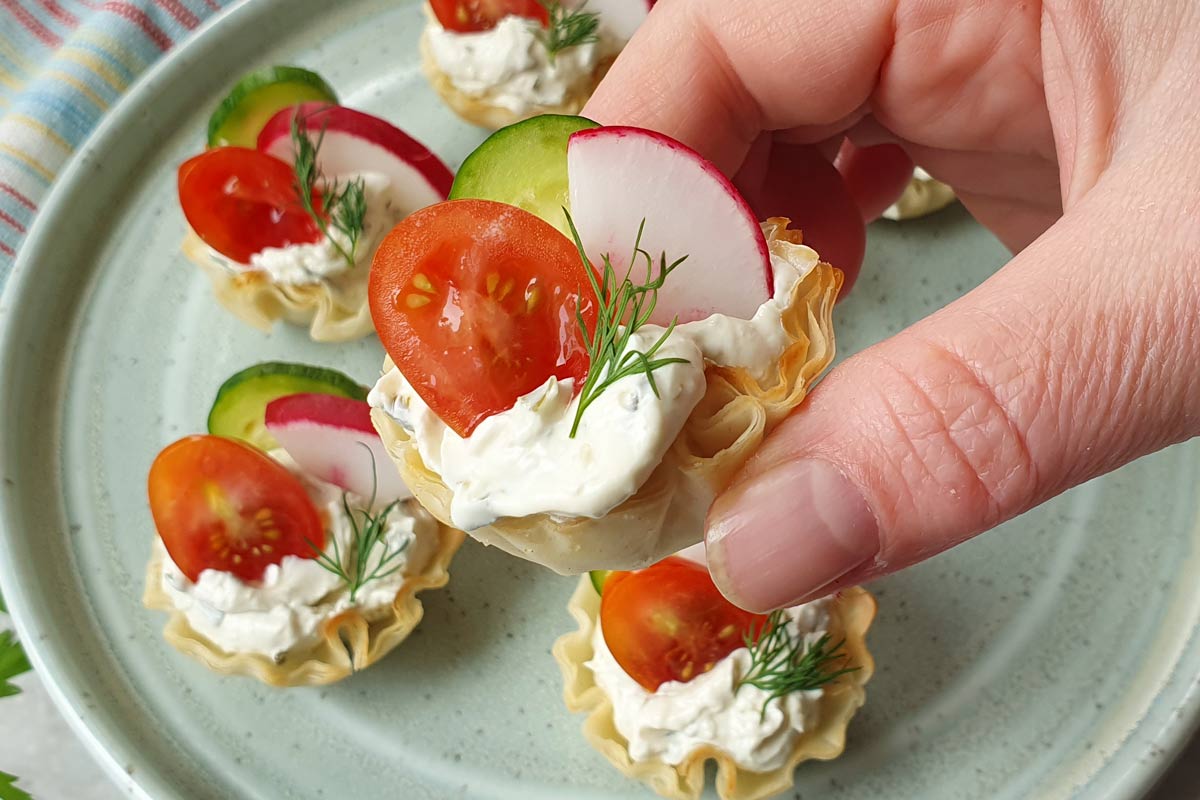 summer veggie cups