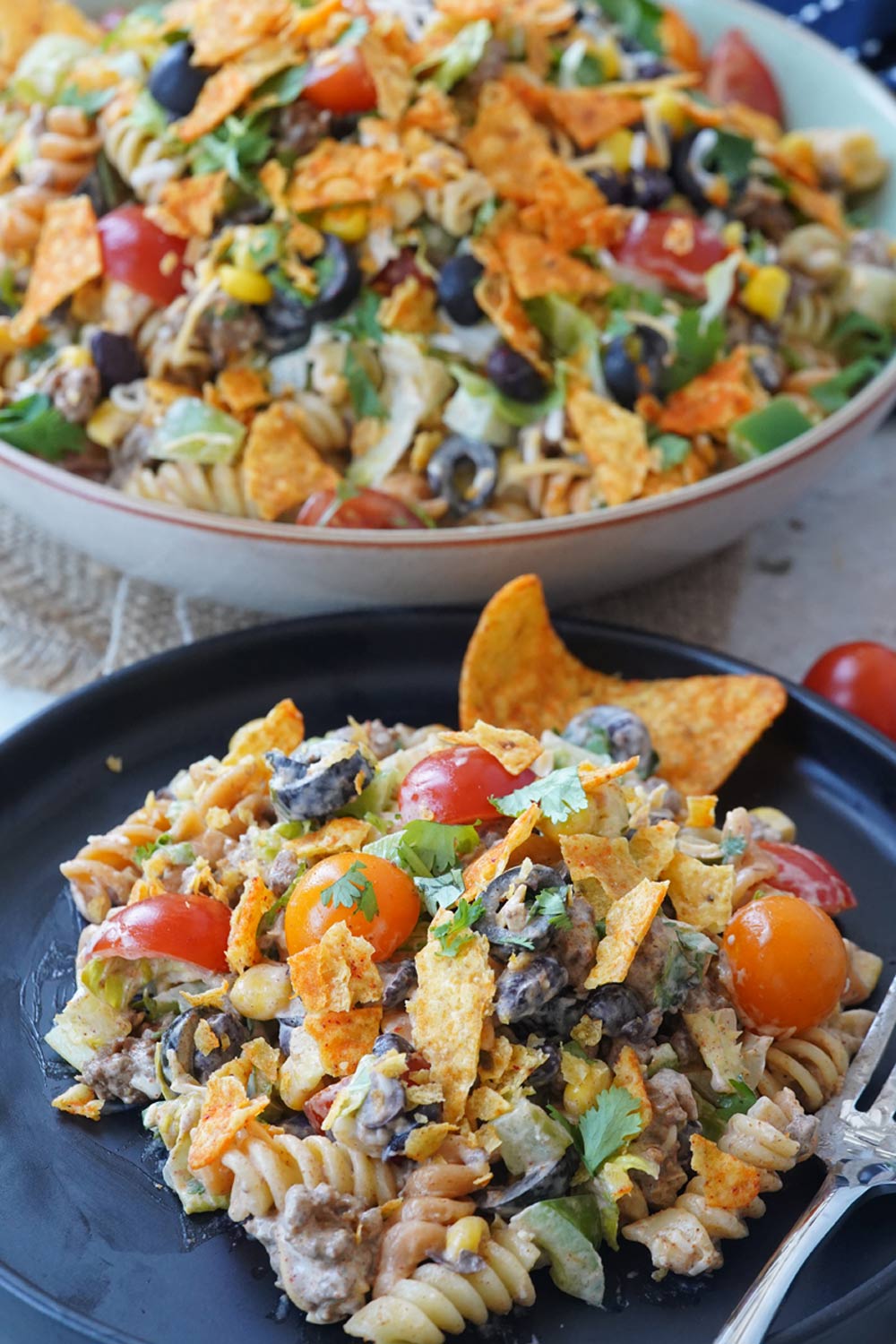 Taco pasta salad