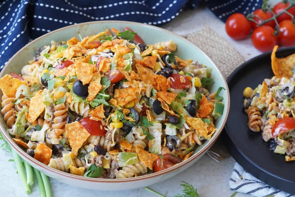 Taco pasta salad