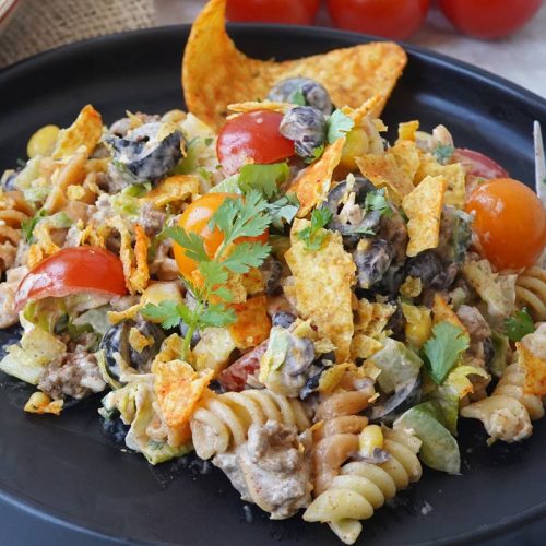 Taco pasta salad