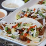 Teriyaki chicken tacos