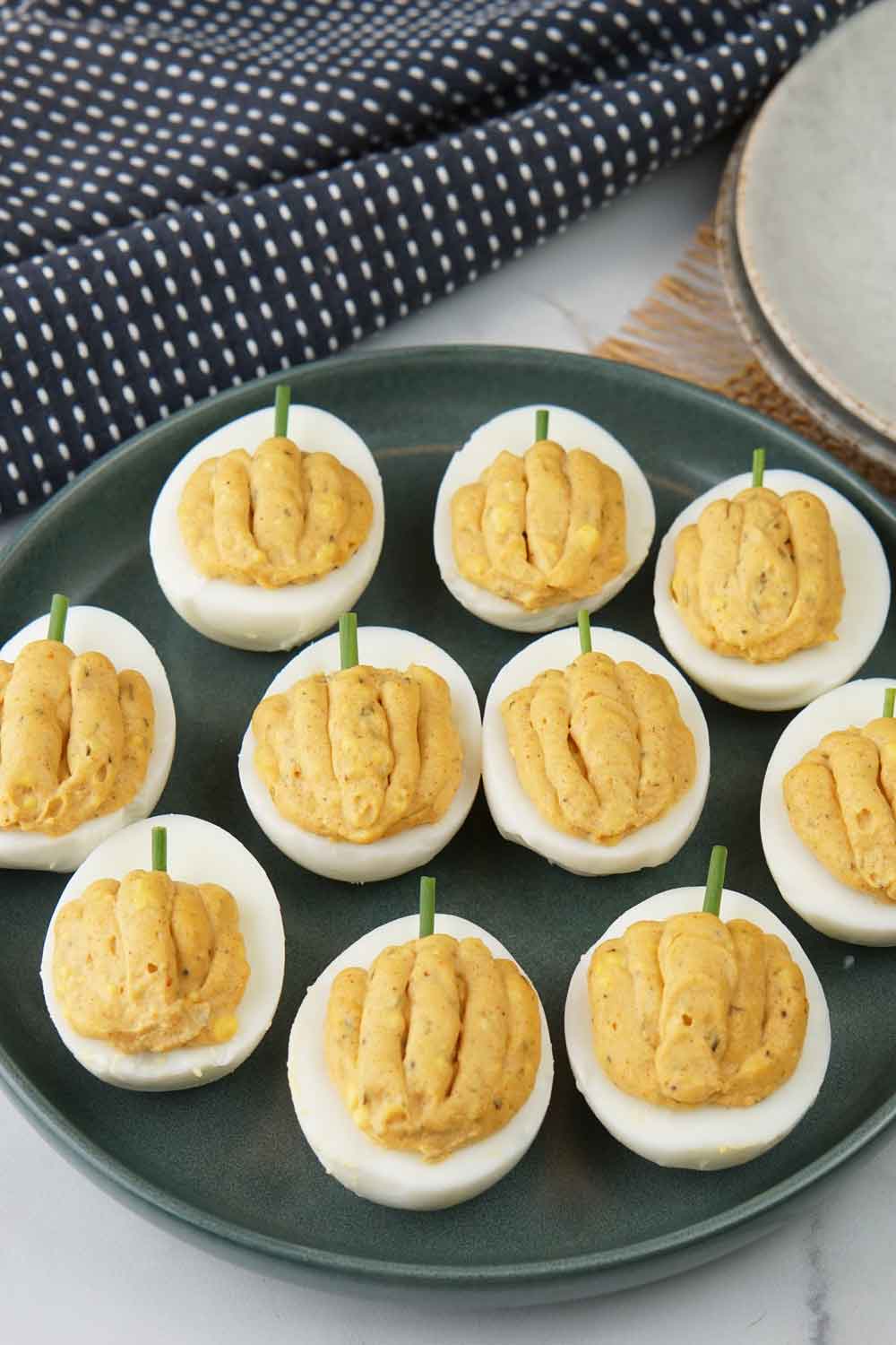 Thanksgiving deviled eggs