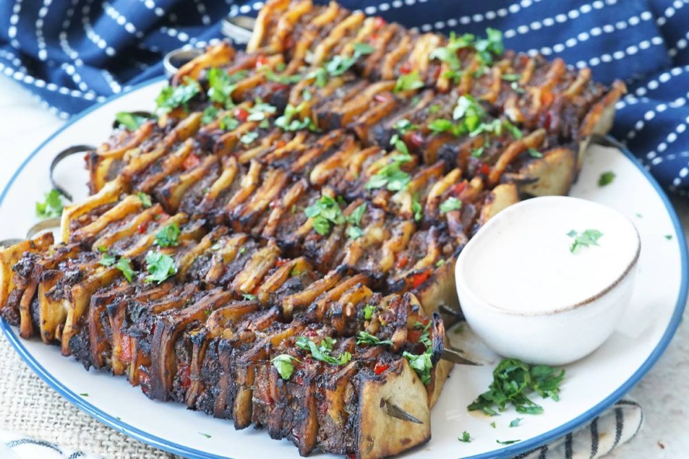 beef tortilla kabob
