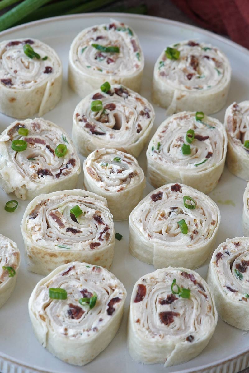 Bacon turkey cranberry roll ups