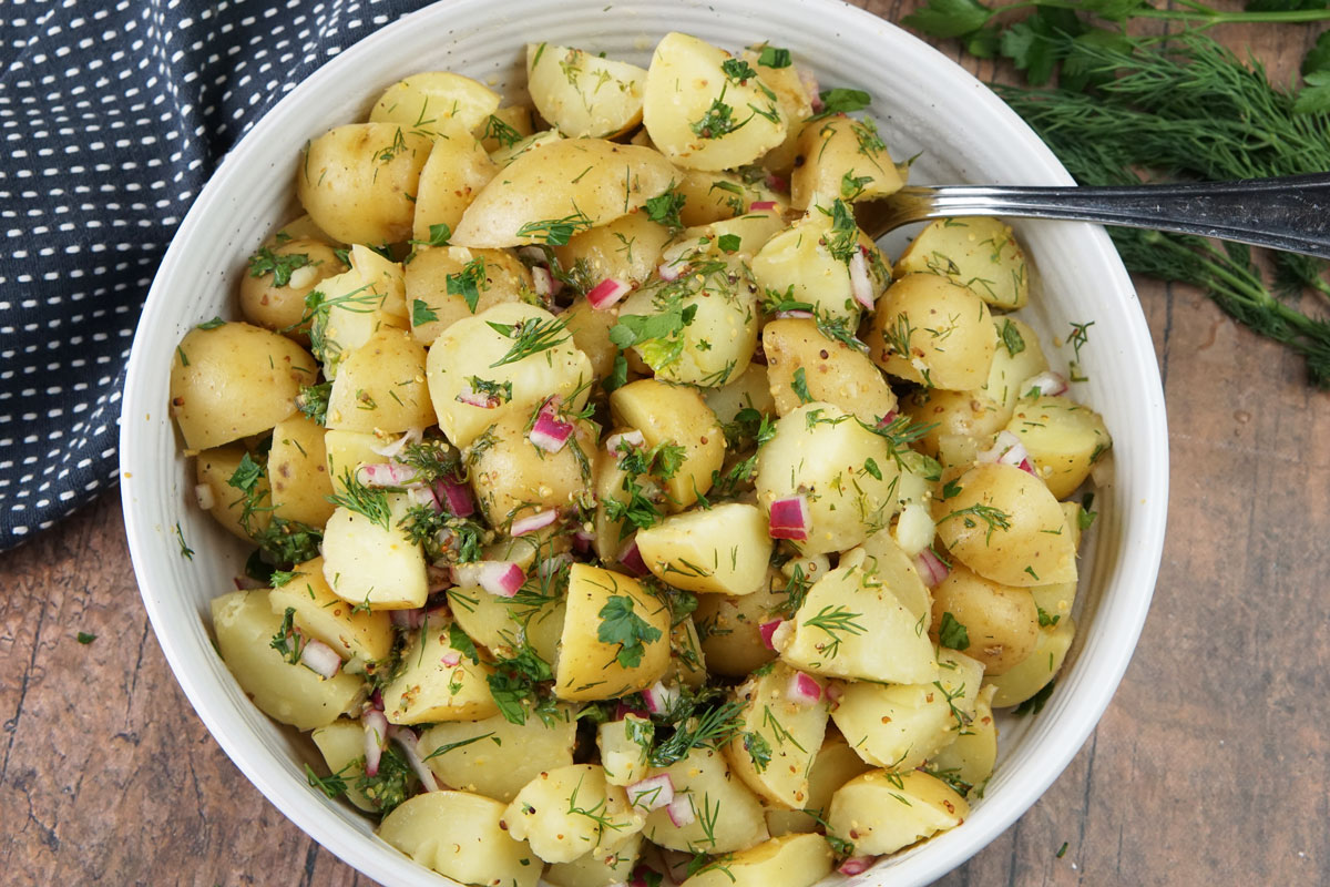 warm potato salad